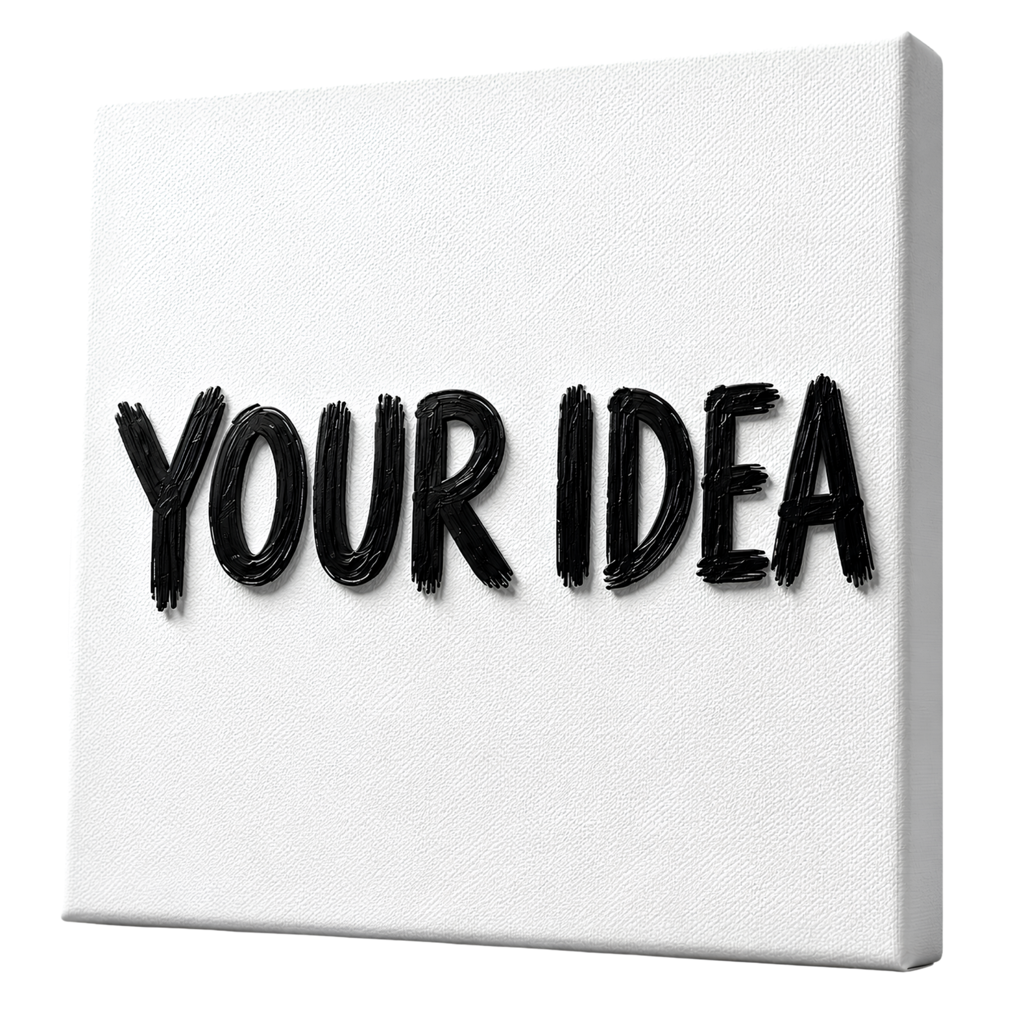 Custom design 3D canvas — participants choose their own at Bubble Brush workshops